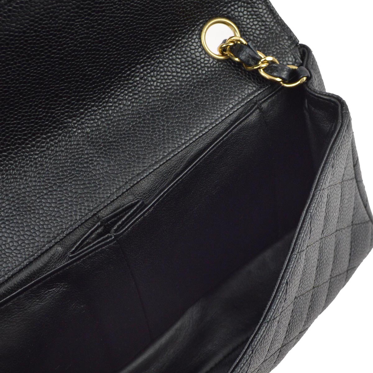 CHANEL フランス製 裏地カシミヤ 本革 手袋　ブラック 黒 Chanel 2005-2006 Black Caviar East West Shoulder Bag – AMORE