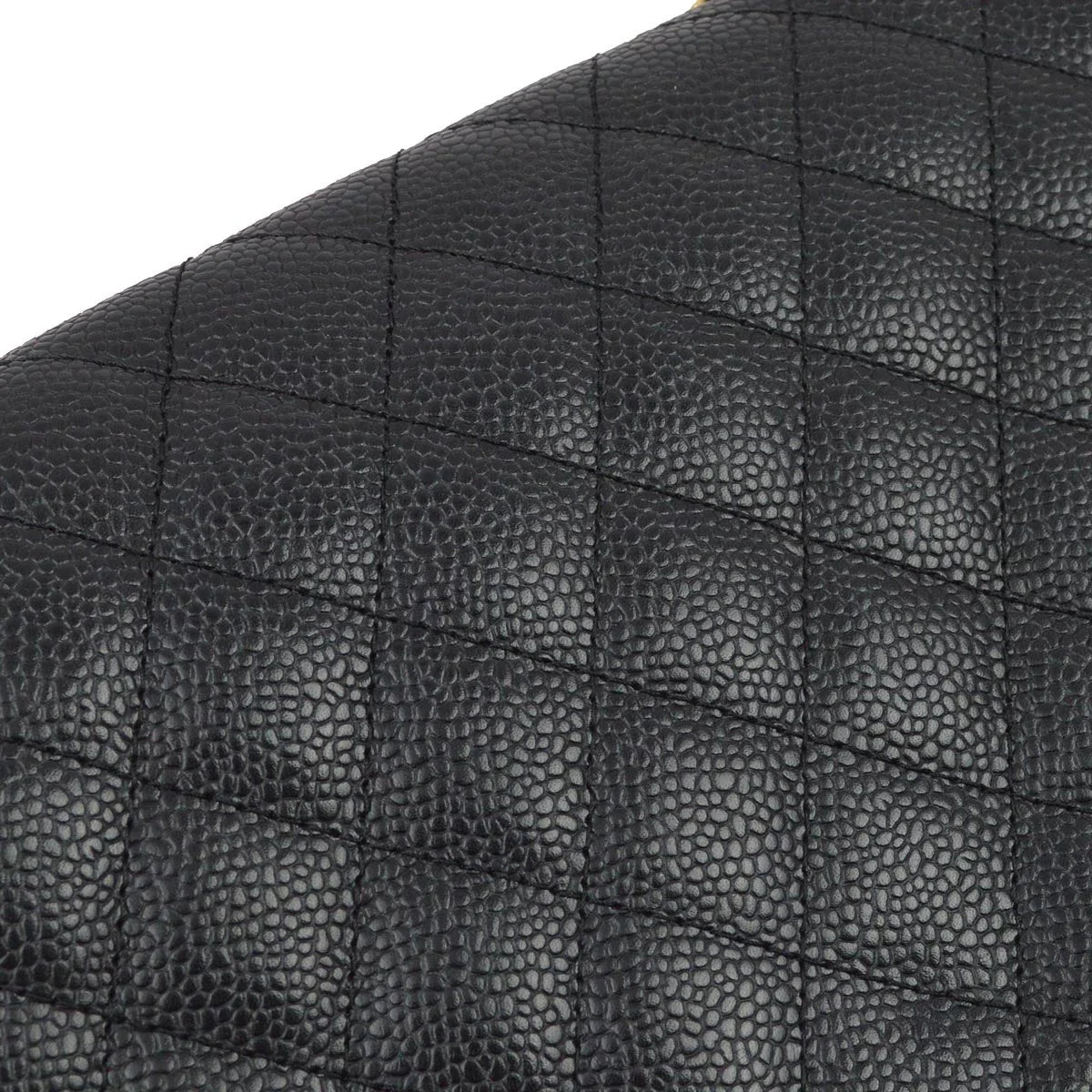 Chanel 2005-2006 Black Caviar East West Shoulder Bag