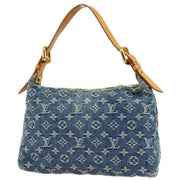 Louis Vuitton 2006 Blue Monogram Denim Baggy PM Shoulder Bag M95049