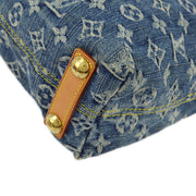 Louis Vuitton 2006 Blue Monogram Denim Baggy PM Shoulder Bag M95049