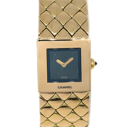 Chanel Matelasse Watch 18KYG