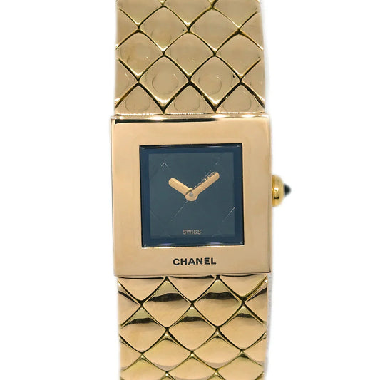 Chanel Matelasse Watch 18KYG
