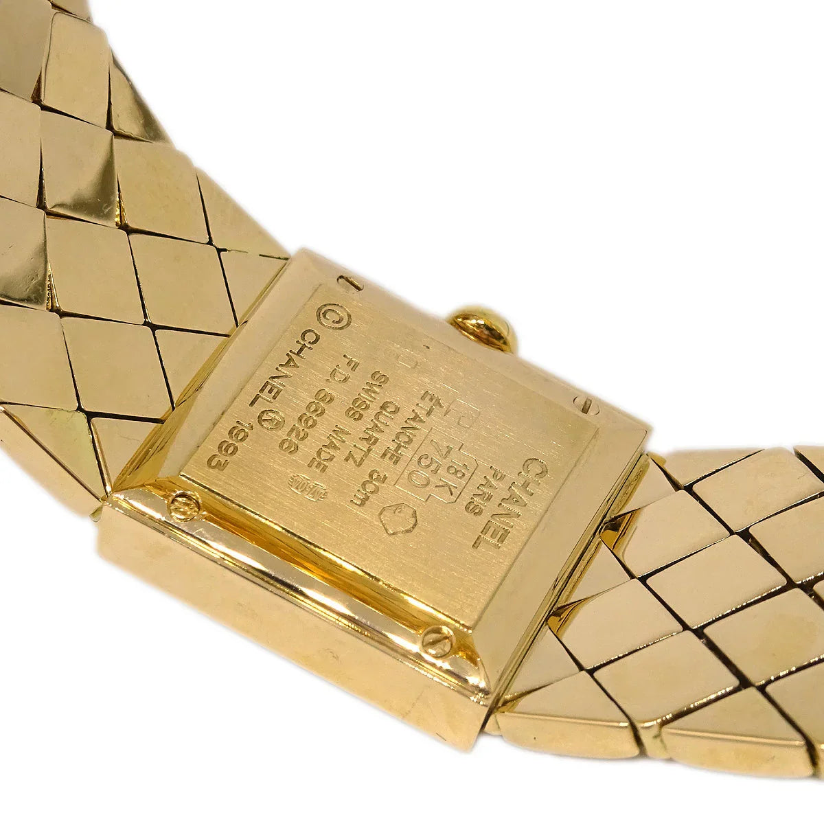 Chanel Matelasse Watch 18KYG
