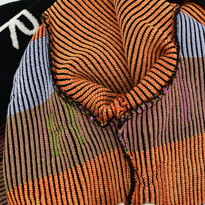 Chanel Alphabet Pattern Cardigan Black 01A #36