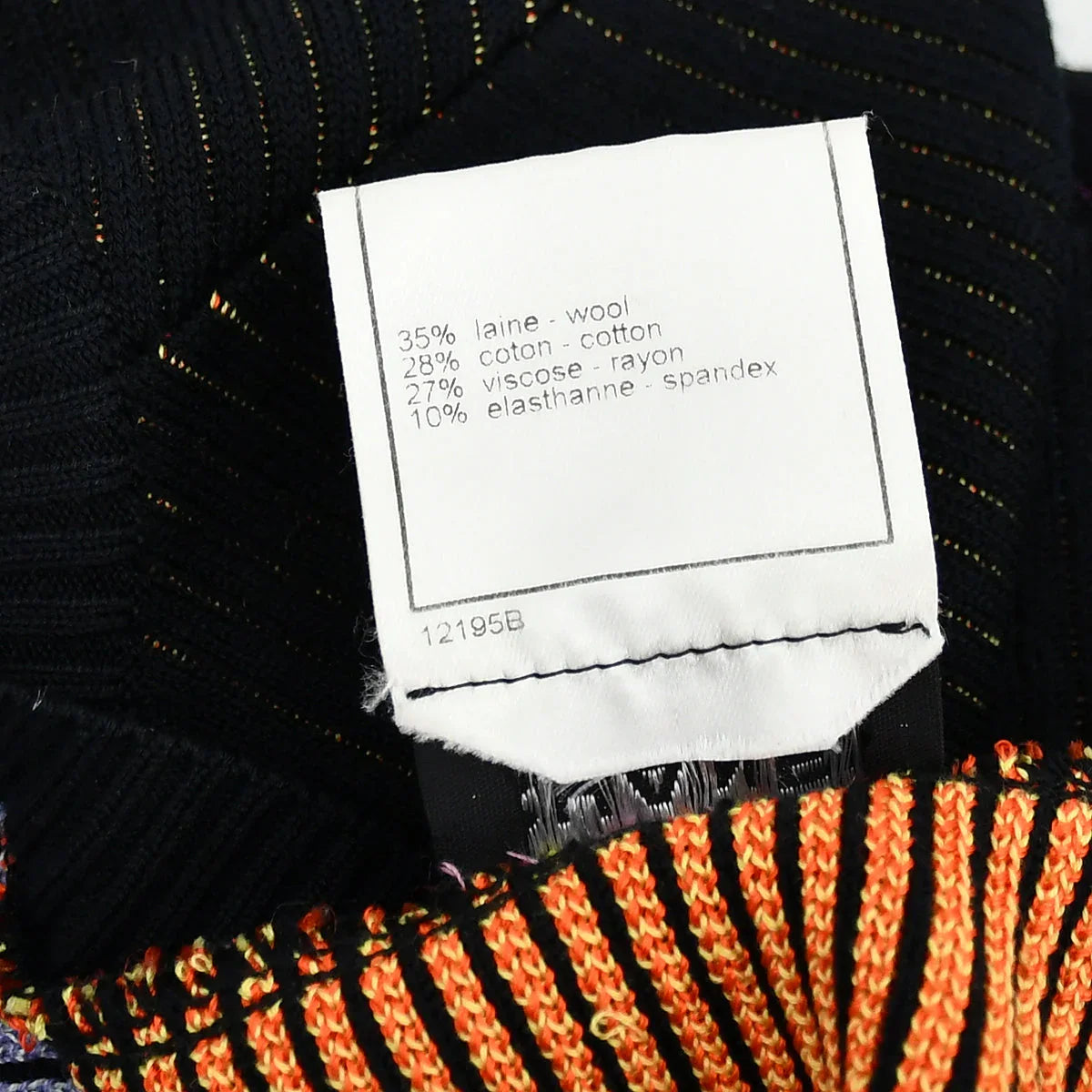 Chanel Alphabet Pattern Cardigan Black 01A #36