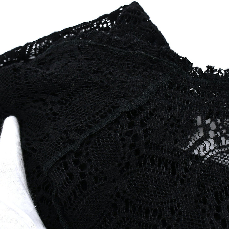 Chanel Lace Cardigan Black 04A #40