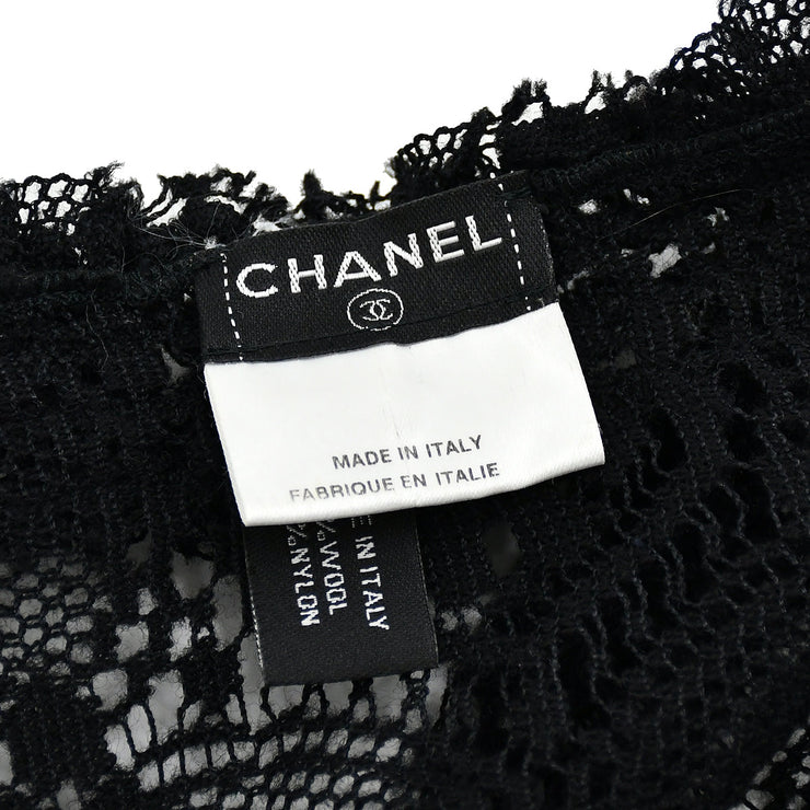 Chanel Lace Cardigan Black 04A #40