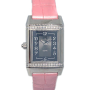 Jaeger Lecoultre Reverso Duet Ref.266.8.44 Watch SS Crocodile