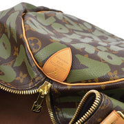 Louis Vuitton 2001 Khaki Monogram Graffiti Keepall 50 Duffle Bag M92196