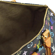 Louis Vuitton 2004 Black Monogram Multicolor Keepall 45 Duffle M92640