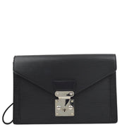 Louis Vuitton 2007 Black Epi Serie Dragonne Clutch Bag M52762