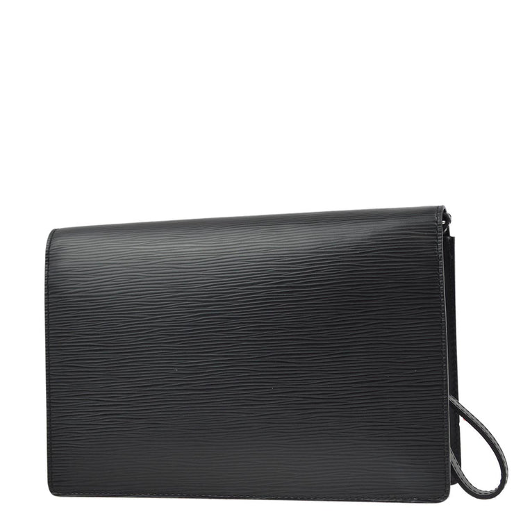 Louis Vuitton 2007 Black Epi Serie Dragonne Clutch Bag M52762