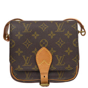 Louis Vuitton 1990 Monogram Cartouchiere PM Shoulder Bag M51254