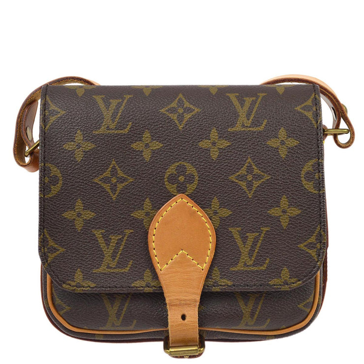 Louis Vuitton 1990 Monogram Cartouchiere PM Shoulder Bag M51254