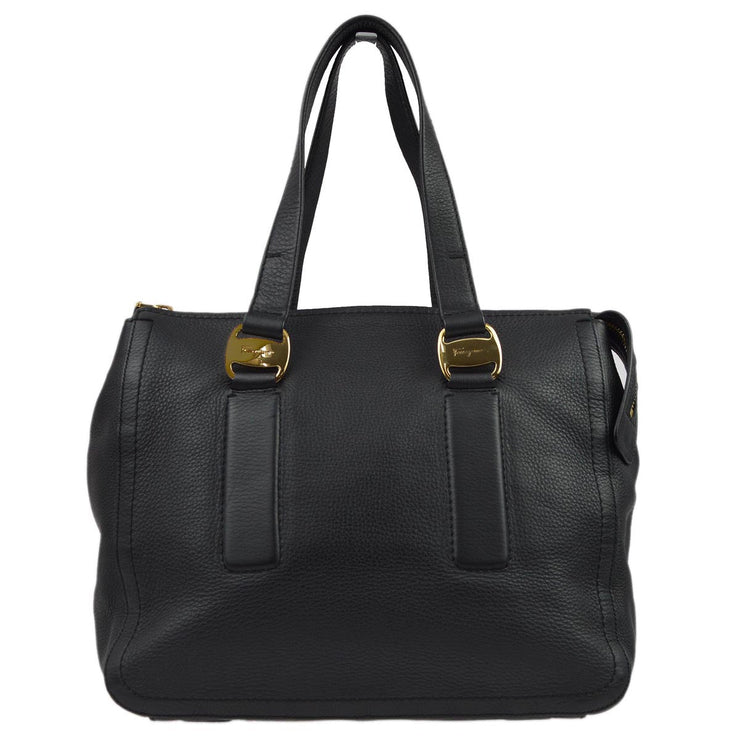 Salvatore Ferragamo Black Tote Handbag