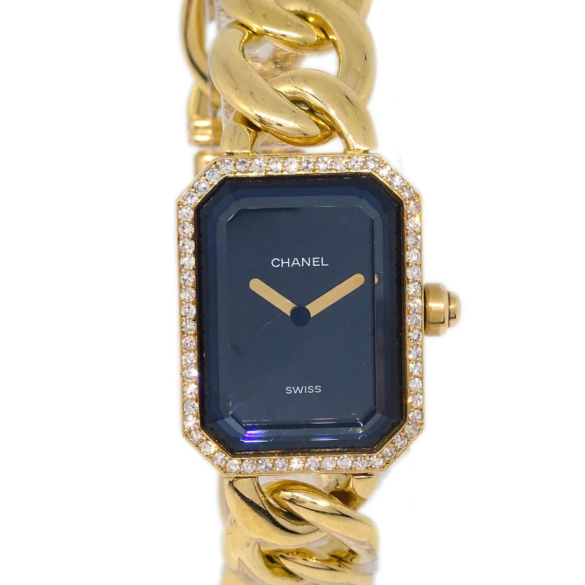 Chanel Premiere Watch 18KYG Diamond #L