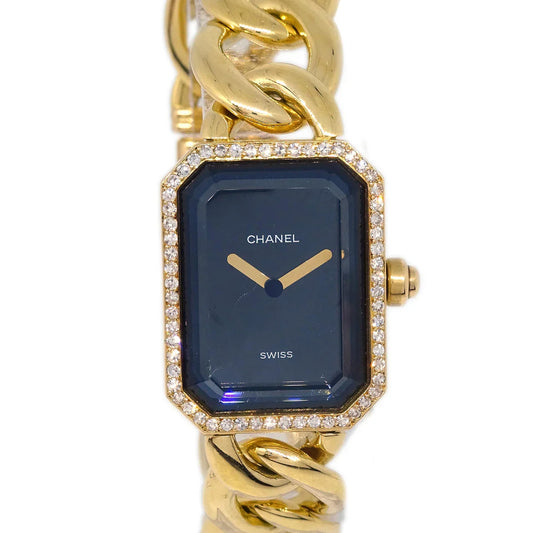 Chanel Premiere Watch 18KYG Diamond #L