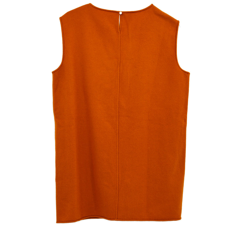 Hermes Sleeveless Dress Orange #36