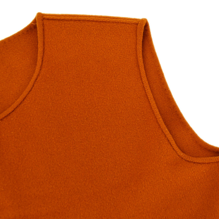 Hermes Sleeveless Dress Orange #36