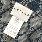 Celine Double Breasted Denim Jacket Blue #38