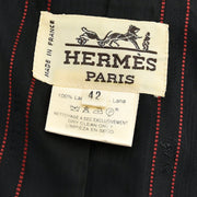 Hermes Double Breasted Jacket Black #42