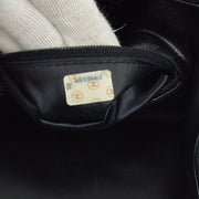 Chanel 1991-1994 Black Lambskin Straight Flap Handbag