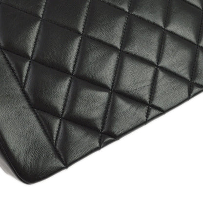 Chanel 1994-1996 Black Lambskin Medium Diana Shoulder Bag