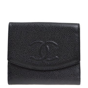 Chanel 2001-2003 Black Caviar Bifold Wallet