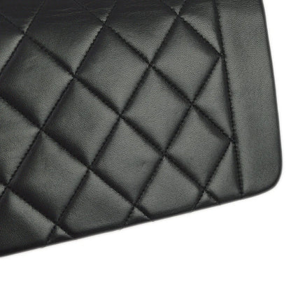 Chanel 1996-1997 Black Lambskin Small Diana Shoulder Bag