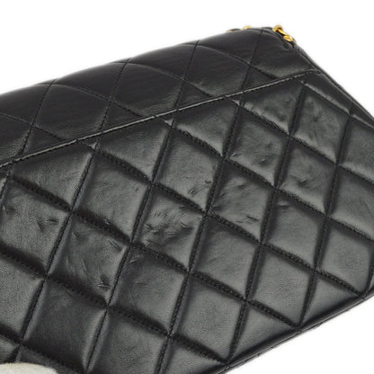 Chanel 1996-1997 Black Lambskin Chain Handbag