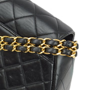 Chanel 1996-1997 Black Lambskin Chain Handbag