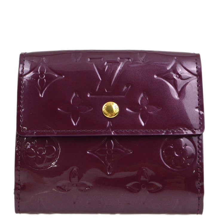 Louis Vuitton 2008 Purple Vernis Portefeuille Elise Wallet M93576