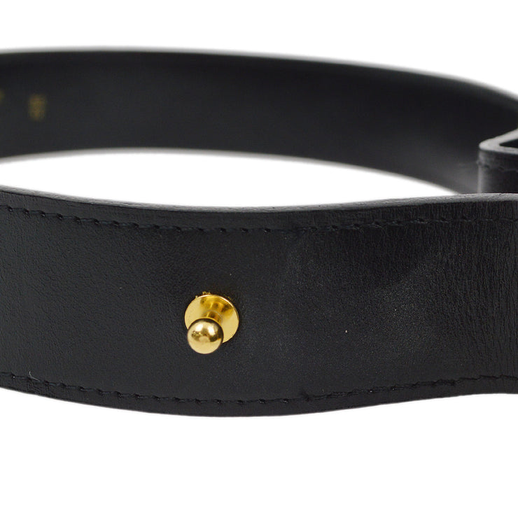 Chanel Belt Black 96A #80/32 Small Good