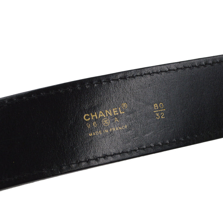 Chanel Belt Black 96A #80/32 Small Good