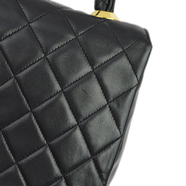 Chanel 1989-1991 Black Lambskin Handbag