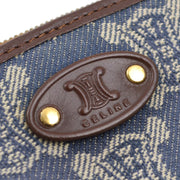 Celine Blue Denim Macadam Wallet