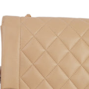 Chanel 1994-1996 Beige Lambskin Small Diana Shoulder Bag