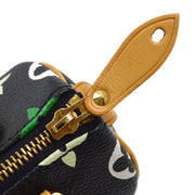 Louis Vuitton Black Monogram Multicolor Mini Speedy Handbag M92644