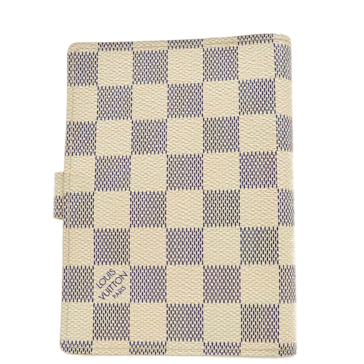 Louis Vuitton 2006 Damier Azur Agenda PM Note Book Cover R20706 Small Good