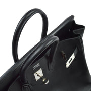 Hermes 2006 Black Swift Birkin 25 Handbag