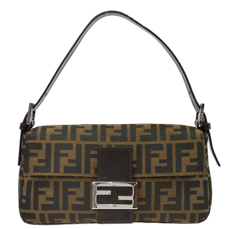 Fendi Brown Zucca Baguette Handbag