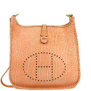 Hermes 2002 Orange Dalmatian Evelyne PM Shoulder Bag