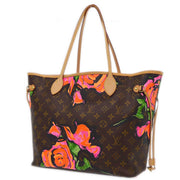 Louis Vuitton 2009 Monogram Rose Neverfull MM Shoulder Tote Bag M48613