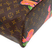 Louis Vuitton 2009 Monogram Rose Neverfull MM Shoulder Tote Bag M48613