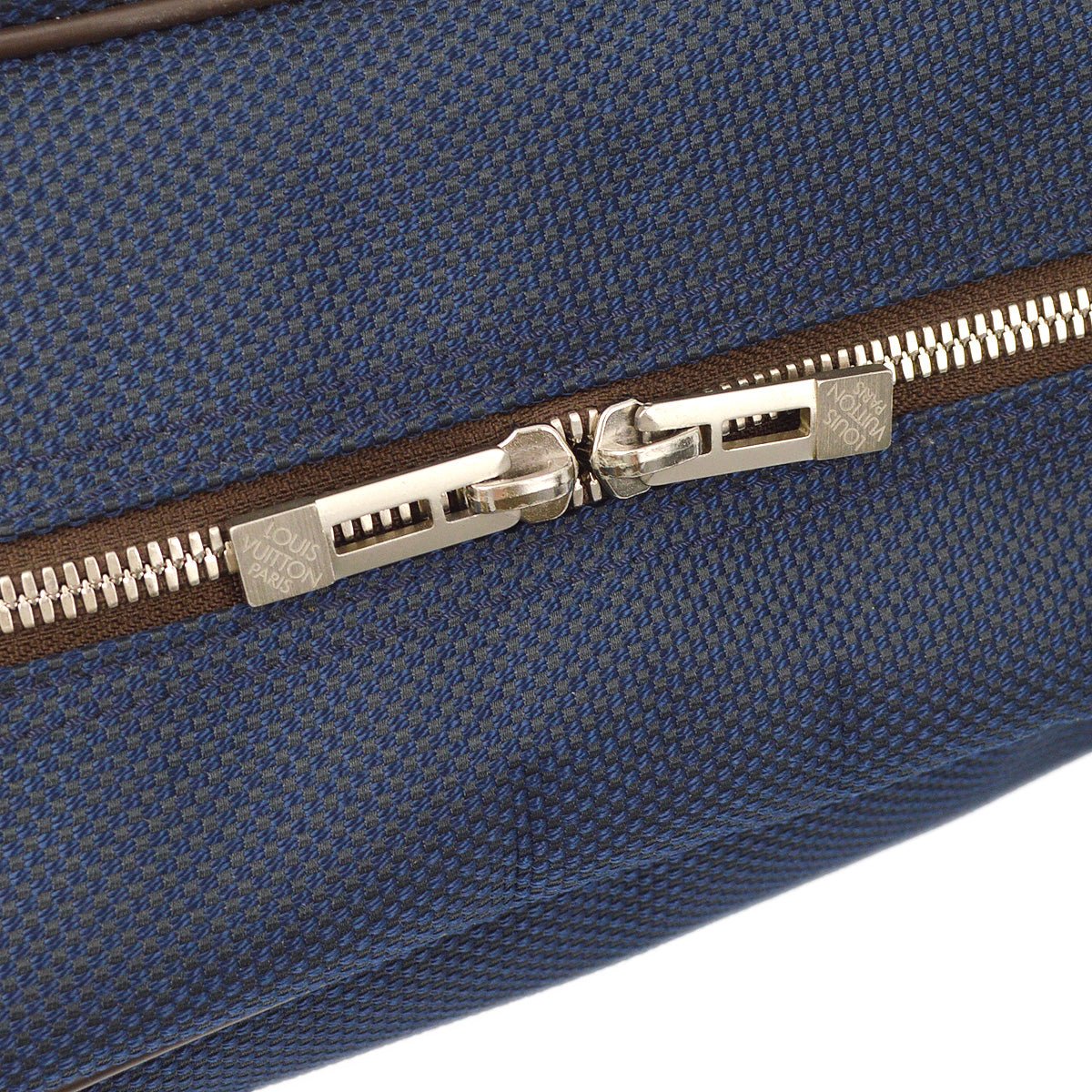 Louis Vuitton 2010 Blue Damier Pilot Shoulder Bag N41159