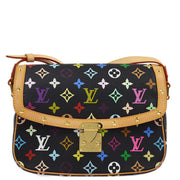 Louis Vuitton 2004 Black Multicolor Sologne Shoulder Bag M92639