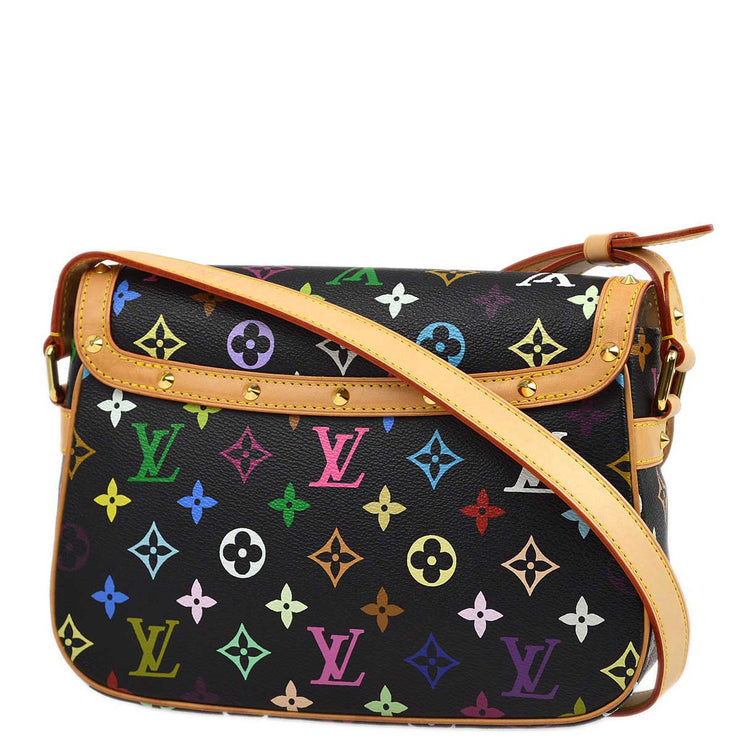 Louis Vuitton 2004 Black Multicolor Sologne Shoulder Bag M92639