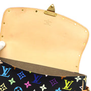 Louis Vuitton 2004 Black Multicolor Sologne Shoulder Bag M92639