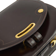 Hermes 1983 Brown Box Calf Passe Guide Shoulder Bag