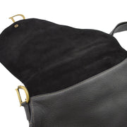 Christian Dior 2002 Black Saddle Shoulder Bag